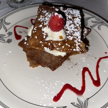 Il Mondo Vecchio - Chocolate Painted Fillo With Fresh Cream & Chocolate Mousse - Italian Near Me - Madison, New Jersey