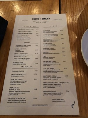 Menu photo 1 Rocco & Simona Ciudad de México, DIF Menu photo 1 Rocco & Simona Ciudad de México, DIF