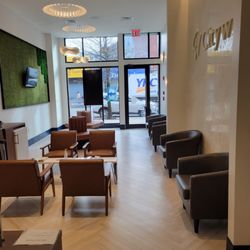 LevelUp MD Urgent Care - Modern and chic waiting room in LevelUp MD Urgent care, Bronx