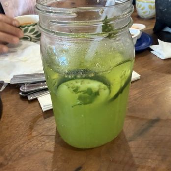 Girasol Cocina Mexicana - Agua Fresca Cucumber with chia - Mexican Near Me - Monrovia, California