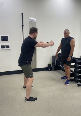 From Chronic Back Pain to Back in the Gym - Most of our patients have already tried the traditional route — X-rays, rest, maybe some PT — and still aren't getting better. We start differently. Using DNS rehabilitation and a full movement assessment, we identify why the pain keeps coming back, not just where it hurts. From there, we build a care plan that moves from pain relief into real strength. The goal isn't just feeling better — it's never having to think about your back again.
Services: DNS Rehab, Chiropractic, Personal Training From Chronic Back Pain to Back in the Gym - Most of our patients have already tried the traditional route — X-rays, rest, maybe some PT — and still aren't getting better. We start differently. Using DNS rehabilitation and a full movement assessment, we identify why the pain keeps coming back, not just where it hurts. From there, we build a care plan that moves from pain relief into real strength. The goal isn't just feeling better — it's never having to think about your back again.
Services: DNS Rehab, Chiropractic, Personal Training