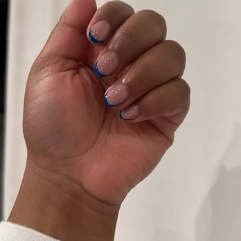 Empire Nail Lounge - Round French tip gel - Nail Salons Near Me - Los Angeles, California