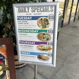 Daily specials Daily specials
