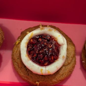 Junior Cookies - Raspberry Lemon Cheesecake Cookie (2) - Desserts Near Me - West Hollywood, California Junior Cookies - Raspberry Lemon Cheesecake Cookie (2) - Desserts Near Me - West Hollywood, California