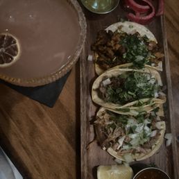 Tacos Mexicanos and martini Tacos Mexicanos and martini
