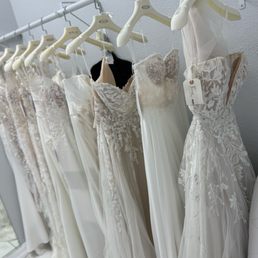 Just some of the dresses I got to try on during my appointment Just some of the dresses I got to try on during my appointment
