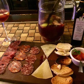 Restaurante Patanegra - Delicious Spanish meat n cheese plate (1/2 order). Perfect for 2 before our Paella's. - Spanish Near Me - Playa del Carmen, ROO