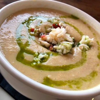 Forge Pizza - Corn Soup with crab and chive oil - Pizza Near Me - Oakland, California