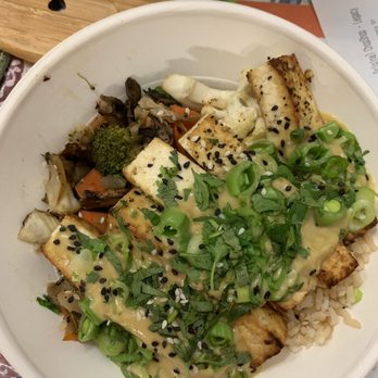 Original ChopShop - Green curry tofu protein bowl - New American Near Me - Plano, Texas Original ChopShop - Green curry tofu protein bowl - New American Near Me - Plano, Texas