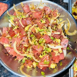 Aloha Snack Bar Hawaiian Kine Grinds - Ahi tuna poke!