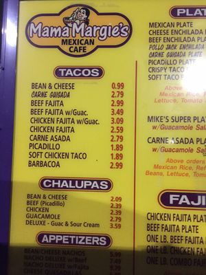 Menu photo 2 Mama Margie's Mexican Restaurant Schertz, TX Menu photo 2 Mama Margie's Mexican Restaurant Schertz, TX