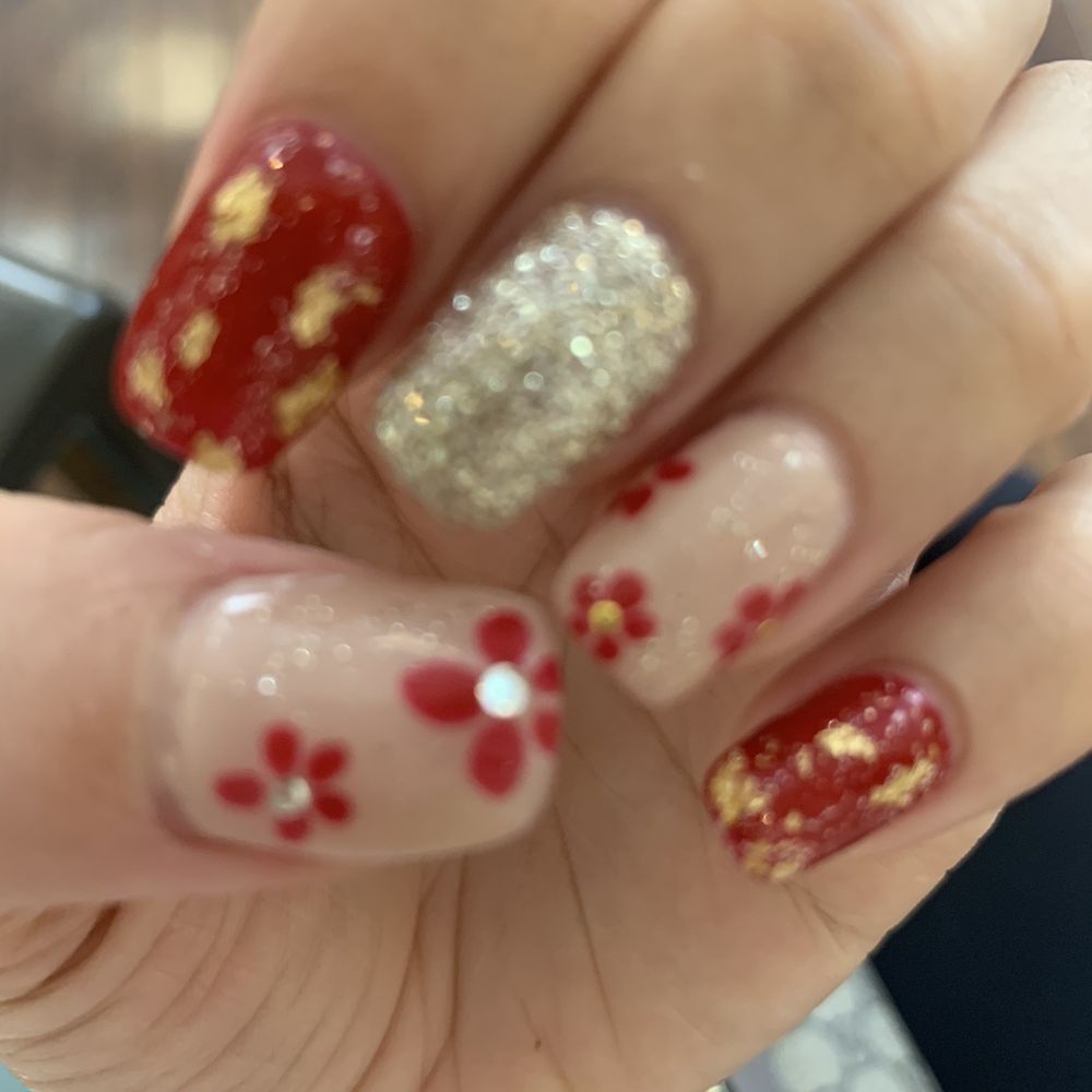 super nice nail design for new year
