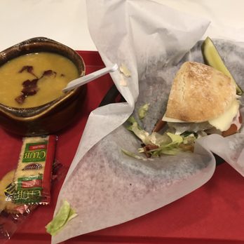 The Brown Bag Deli Restaurant - Balsamic Chicken BLT & Butternut Squash Soup - American Near Me - Monticello, Illinois The Brown Bag Deli Restaurant - Balsamic Chicken BLT & Butternut Squash Soup - American Near Me - Monticello, Illinois