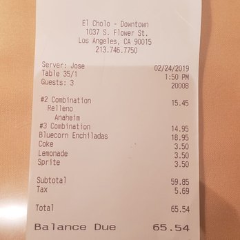 El Cholo - typical price for LA - Mexican Near Me - Los Angeles, California El Cholo - typical price for LA - Mexican Near Me - Los Angeles, California