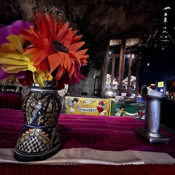 La Roca - Colorful decor behind the buffet table - Mexican Near Me - Nogales, SON