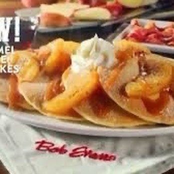 Bob Evans - See how the pancakes fill up the plate??? It's a LIE. Use to be true, but cutting corners to make profits. Not from me.. - Breakfast & Brunch Near Me - Woodbridge, Virginia