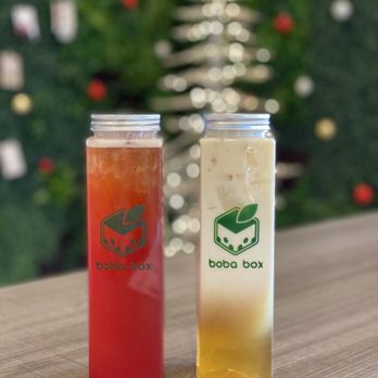 Boba Box - Strawberry Green Tea & Wintermelon Green Milk Tea $5.50 - Coffee & Tea Near Me - Monrovia, California Boba Box - Strawberry Green Tea & Wintermelon Green Milk Tea $5.50 - Coffee & Tea Near Me - Monrovia, California