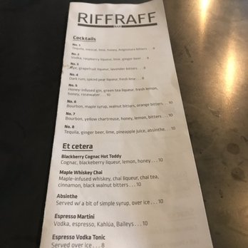 Riffraff Bookstore and Bar - Drink menu - Bars Near Me - Providence, Rhode Island Riffraff Bookstore and Bar - Drink menu - Bars Near Me - Providence, Rhode Island