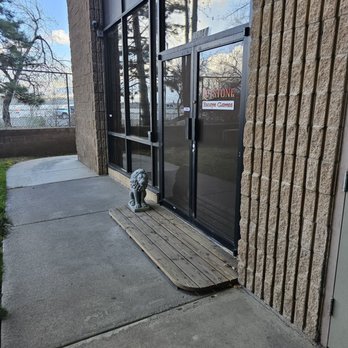 Keystone Escape Games - Main entrance down the stairs from the front gate - Escape Games Near Me - Reno, Nevada