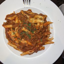 Penne with meat sauce Penne with meat sauce