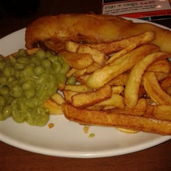 Rowntree's Café - Fish and chips were not good ,