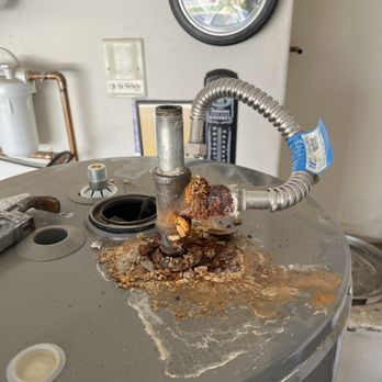 Code Blue Plumbing Phoenix - Water heater repair (before) - Plumbing Near Me