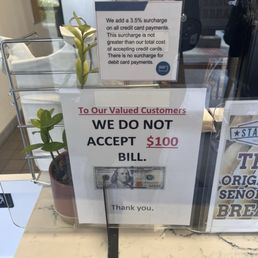 Signage of payments