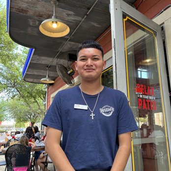 Willie's Grill & Icehouse - Elias is the best server! He has taken care of us twice and I can't say enough about him.. Willie's he's a keeper! - Burgers Near Me - New Braunfels, Texas Willie's Grill & Icehouse - Elias is the best server! He has taken care of us twice and I can't say enough about him.. Willie's he's a keeper! - Burgers Near Me - New Braunfels, Texas
