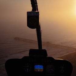 Zephyr Helicopters - Beautiful sunset over Oceanside Pier