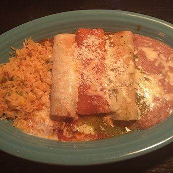Casa Grande Mexican Grill - Enchiladas Bandera. Wasn't the best - Mexican Near Me - Fort Wayne, Indiana