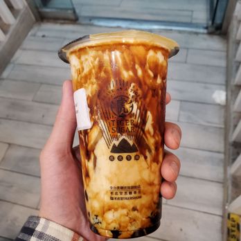 Tiger Sugar - Brown Sugar Boba + Pearl with Cream Mousse - Bubble Tea Near Me - New York, New York Tiger Sugar - Brown Sugar Boba + Pearl with Cream Mousse - Bubble Tea Near Me - New York, New York