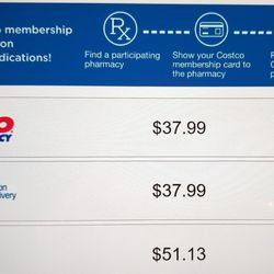 Costco Pharmacy - Picture is worth a thousand words or triple the cost of the prescription...