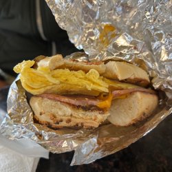 House of Bagels-Central Deli - Ham egg n cheese