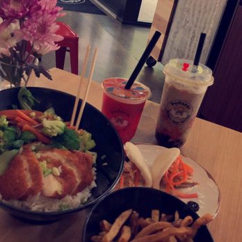 Budacai - Katsu Bowl with rice and Katsu Bao (2 Baos) - Asian Fusion Near Me - Raleigh, North Carolina