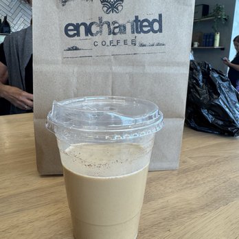 Enchanted Coffee - If you ask for a drink with no ice at this location. You'll get a cup only 3/4 full.... - Coffee & Tea Near Me - Santa Ana, California