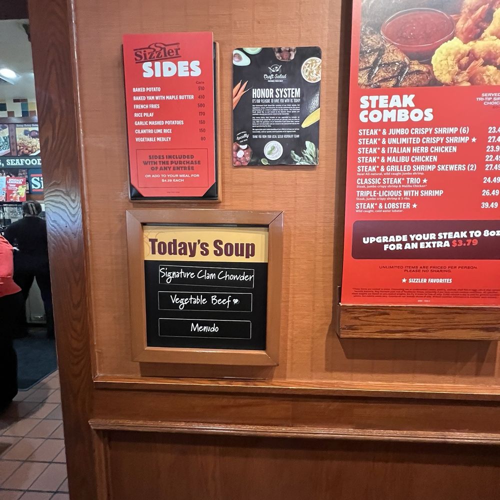 Sizzler - Menu. - Steakhouses Near Me - West Covina, California Sizzler - Menu. - Steakhouses Near Me - West Covina, California