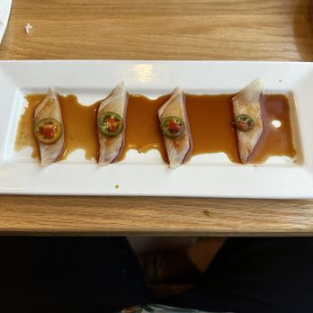 Genki Japanese Cuisine - yellow tail w jalapeño - Japanese Near Me - Hamden, Connecticut Genki Japanese Cuisine - yellow tail w jalapeño - Japanese Near Me - Hamden, Connecticut