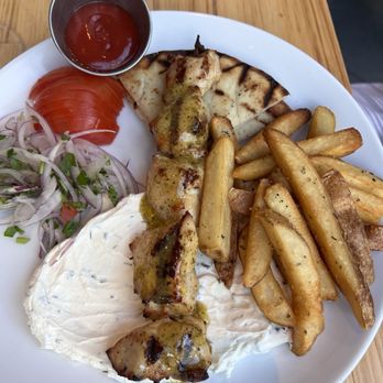 Avli on The Park - Chicken Souvlaki - Greek Near Me - Chicago, Illinois