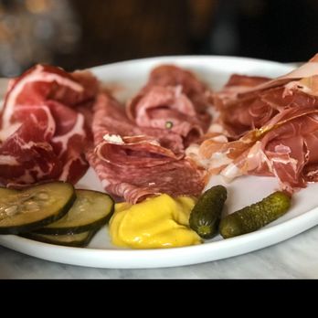 Baker's - Three of the five charcuterie choices. Expertly prepared and presented with crusty bread. - Cocktail Bars Near Me - Seattle, Washington
