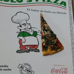 Paulo's Pizza - La mejor pizza de Mérida, realmente sí es el mero sabro de Italia La mejor: Pizza de espinacas, champiñones y peperonis.