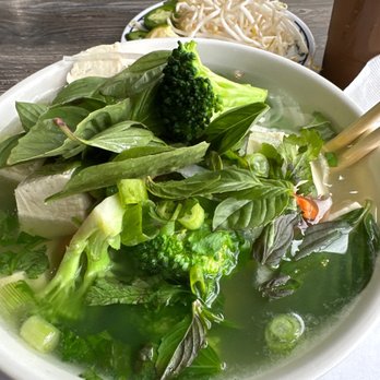 Pho Ha Noi - Vegetable pho with tofu and ice coffee - Vietnamese Near Me - Irvine, California Pho Ha Noi - Vegetable pho with tofu and ice coffee - Vietnamese Near Me - Irvine, California