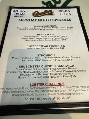 Menu photo 2 Charlie's Bar & Restaurant Somers Point, NJ