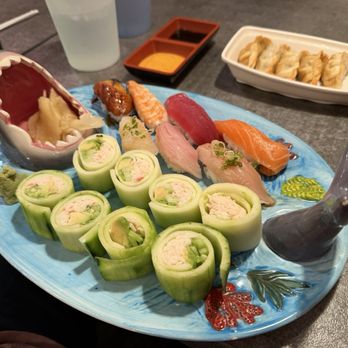 What the Fish - The dinner combo with cucumber wraps! - Sushi Bars Near Me - Los Angeles, California What the Fish - The dinner combo with cucumber wraps! - Sushi Bars Near Me - Los Angeles, California