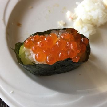 Daiki Sushi - Ikura nigiri (saltiest I've ever had anywhere) look how little ikura they give for the large amount of rice!!!! - Japanese Near Me - San Mateo, California Daiki Sushi - Ikura nigiri (saltiest I've ever had anywhere) look how little ikura they give for the large amount of rice!!!! - Japanese Near Me - San Mateo, California