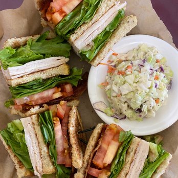 Millie's - Triple Decker Club w/ extra lettuce, tomato and coleslaw :) - American Near Me - Covina, California