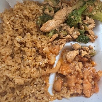 Fast Wok - sweet n sour and broccoli chicken and rice - Chinese Near Me - Indianapolis, Indiana