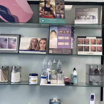 DermFx - Display area inside one of the rooms - Laser Hair Removal Near Me - Sunset Beach, California
