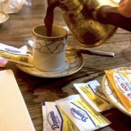 Turkish coffee. Very strong and aromatic. Turkish coffee. Very strong and aromatic.