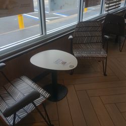 McDonald's - Cool bistro tables you can order from and the bring it to you