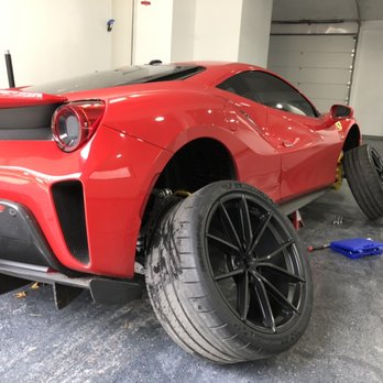 Royal Customs - Working on Ferrari 488 Pista - Auto Detailing Near Me - Rockville, Maryland Royal Customs - Working on Ferrari 488 Pista - Auto Detailing Near Me - Rockville, Maryland